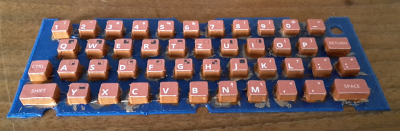 Tastaturaufkleber kleben